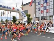 Маратонец истрчал до целта, а потоа паднал и починал