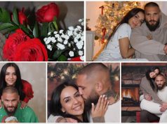 Нашиот шампион Гого Славески во божиќна фотосесија со сопругата од САД: Ќе крши ли бадниково лепче и преку океанот