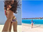 Наша позната пејачка слави Нова година на плажа во бикини и со интересен коктел